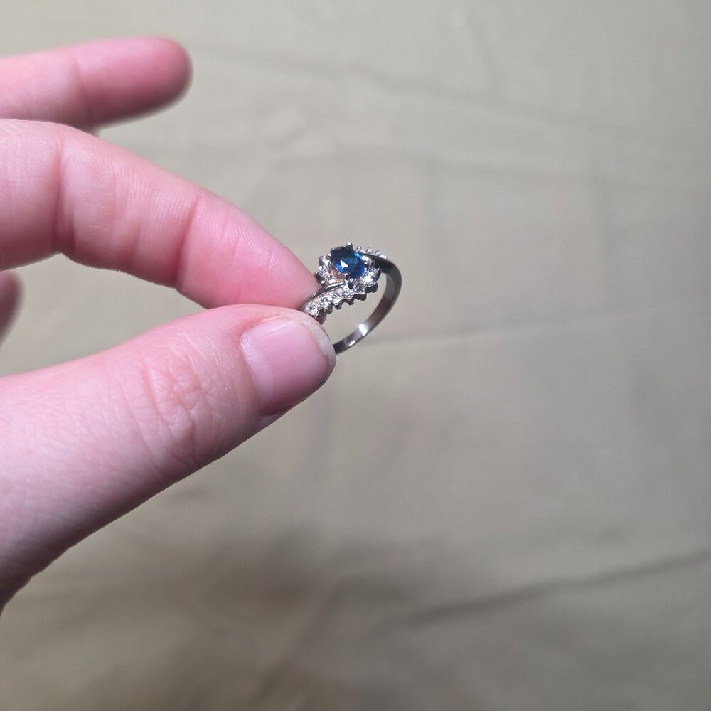 Costume Ring - Blue Gem